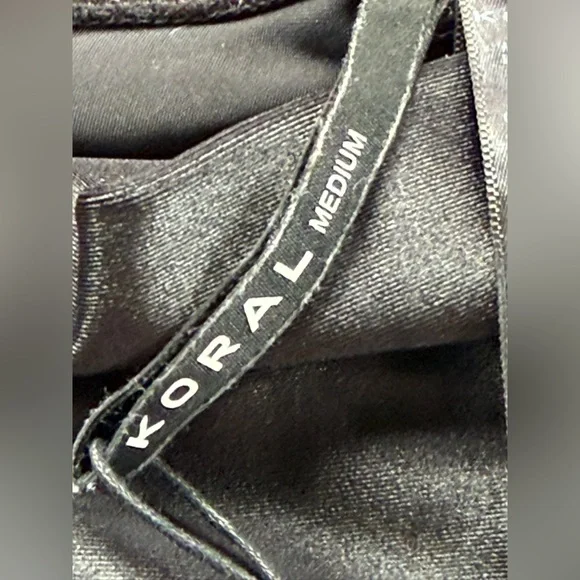 Koral Black Biker Shorts size medium NWT - Picture 2 of 5